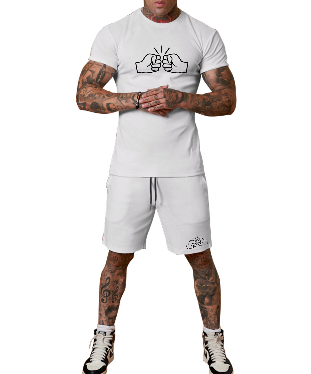 We Run Tings, Original, Men's 2 Piece Shorts Suit, Various Colours