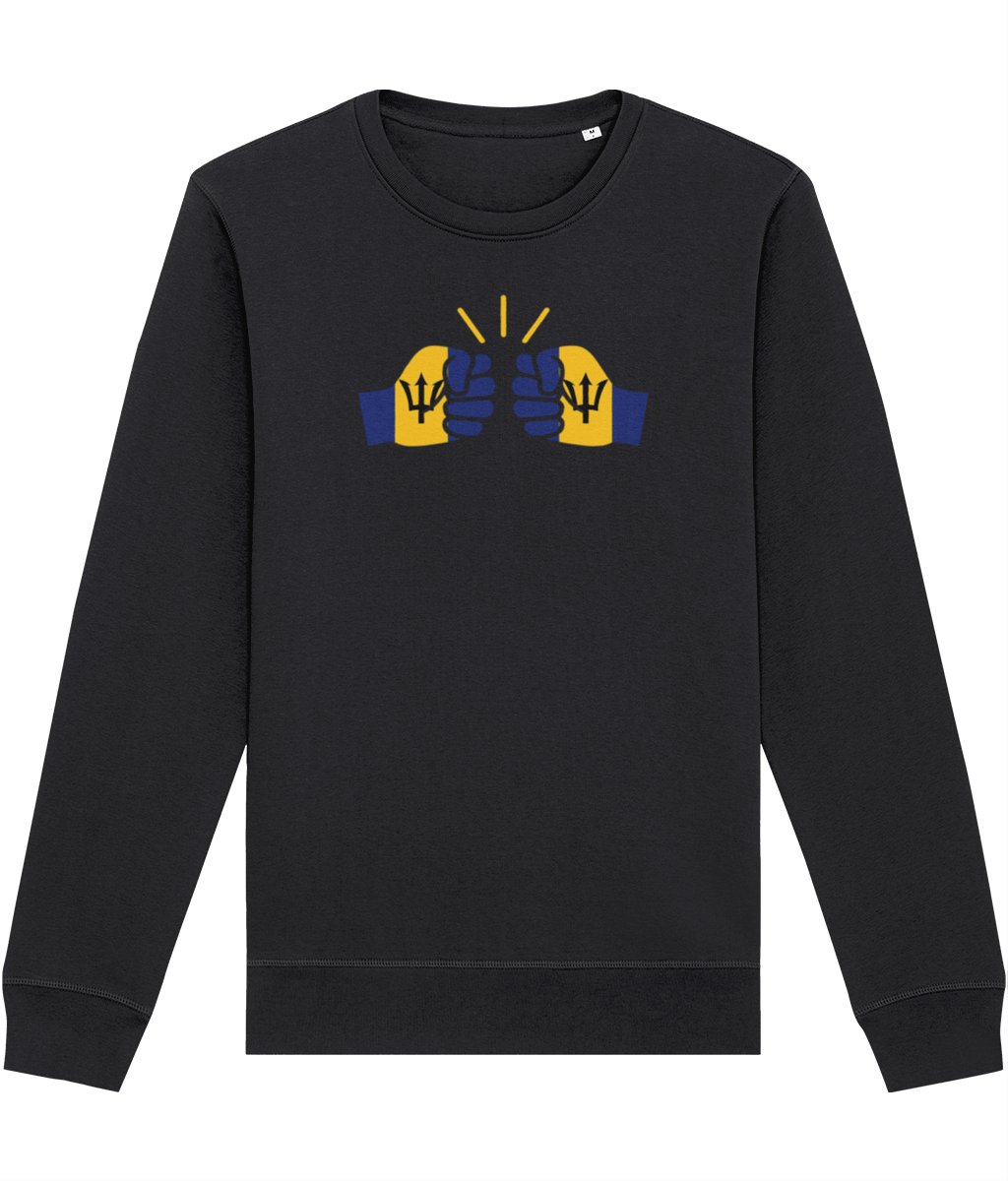 We Run Tings, Barbados, Organic Ring-Spun Cotton, Crew Sweater