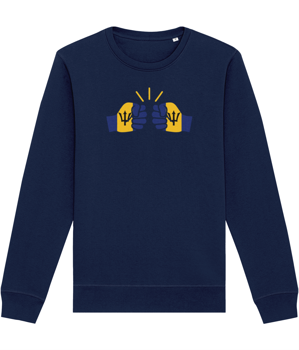 We Run Tings, Barbados, Organic Ring-Spun Cotton, Crew Sweater