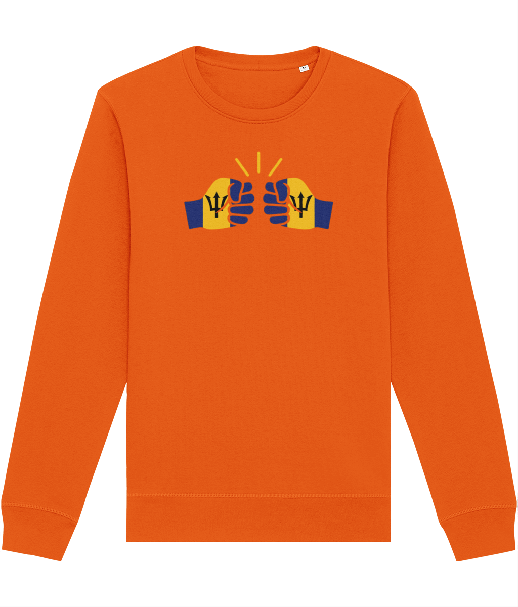 We Run Tings, Barbados, Organic Ring-Spun Cotton, Crew Sweater