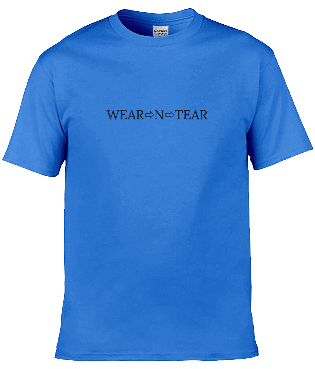 Wear N Tear Basic Cotton Men's T-Shirt, Various Colours