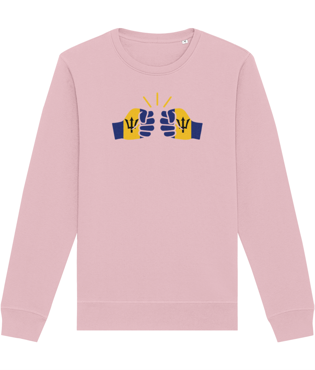 We Run Tings, Barbados, Organic Ring-Spun Cotton, Crew Sweater