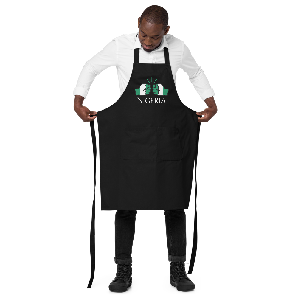 We Run Tings, Nigeria, Black, Apron