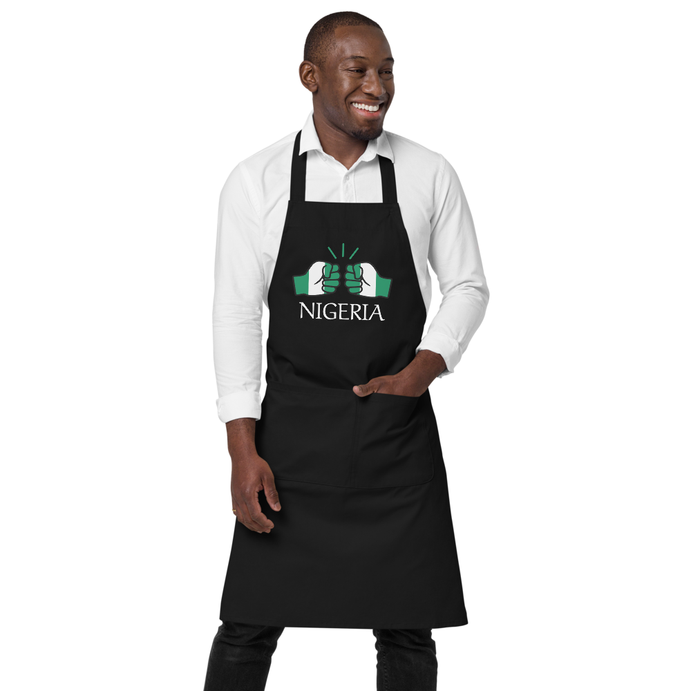 We Run Tings, Nigeria, Black, Apron