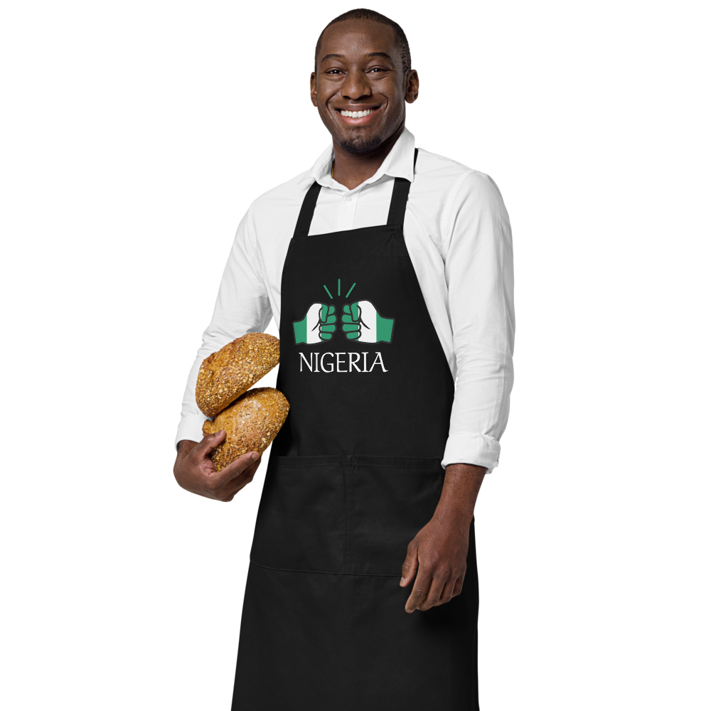 We Run Tings, Nigeria, Black, Apron