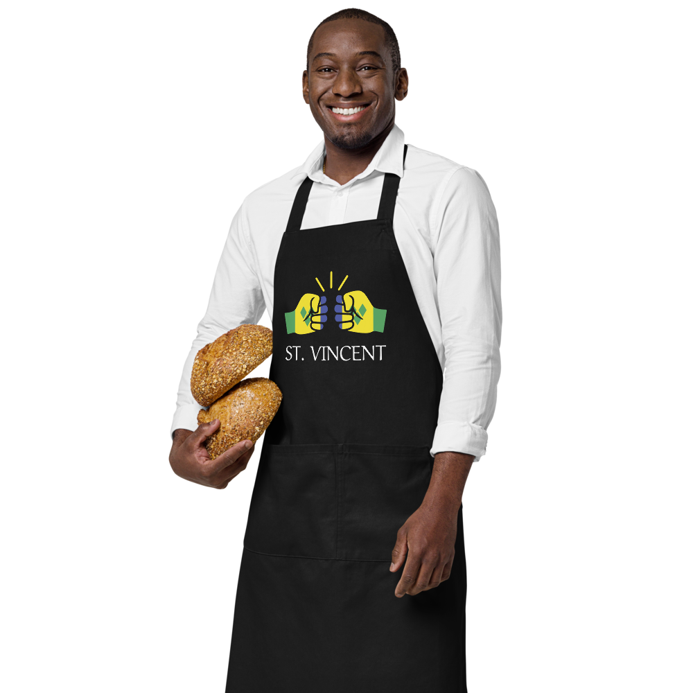 We Run Tings, St. Vincent, Black, Apron