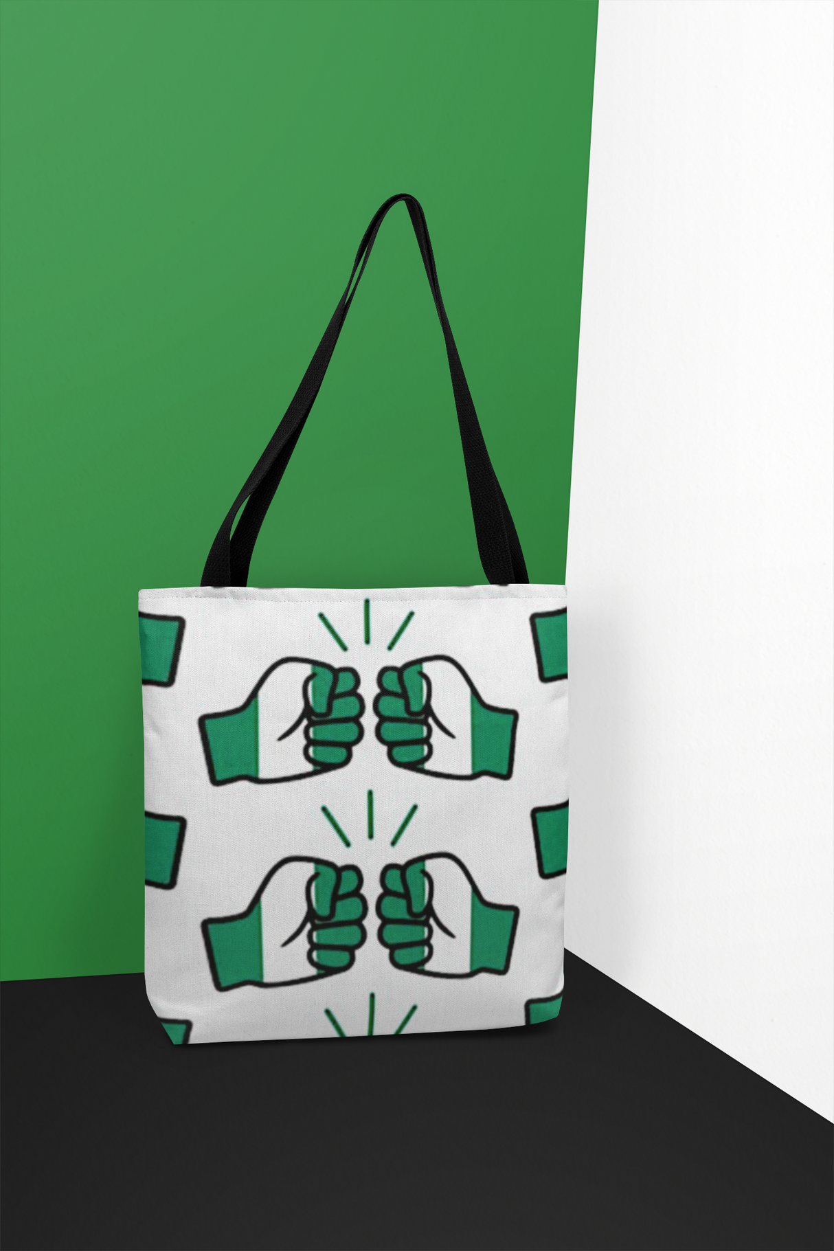 We Run Tings, Nigeria, Tote Bag, Open Top, Medium, 41 x 41 cm