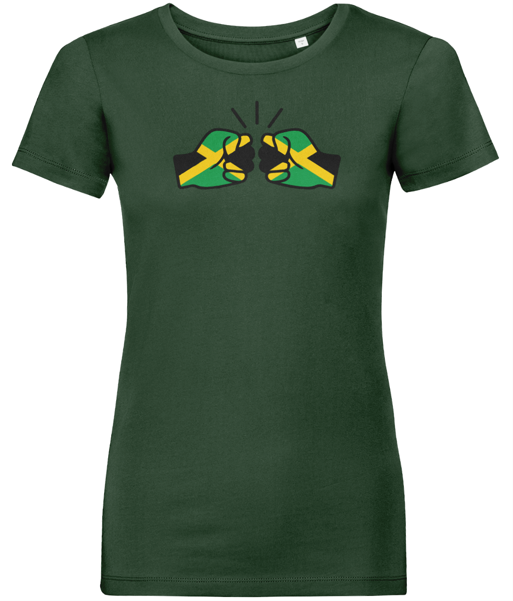We Run Tings, Jamaica, Women's, Organic Ring Spun Cotton T-Shirt, Outline