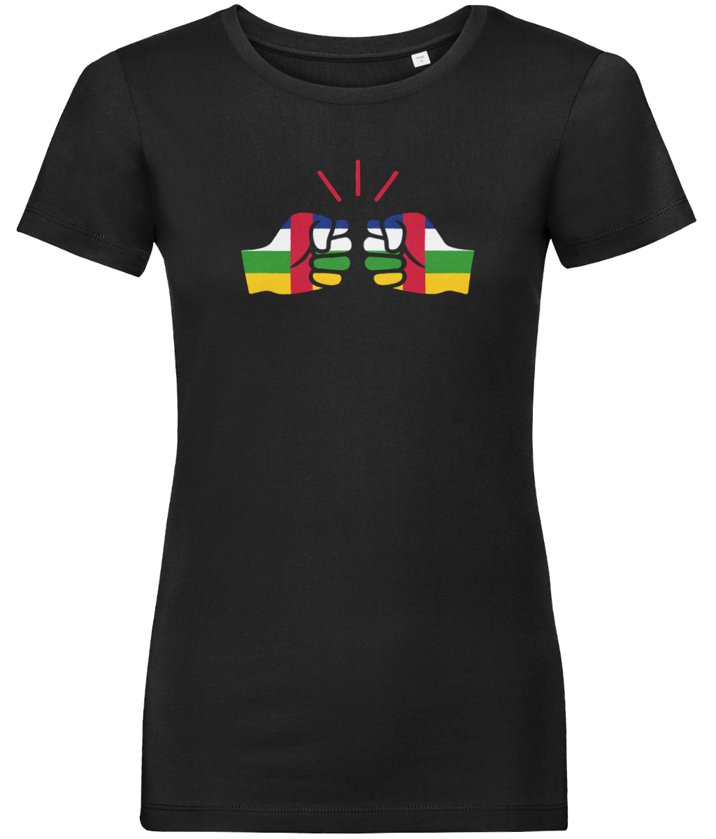 We Run Tings, Central African Republic (CAR), Women's, Organic Ring Spun Cotton, Contemporary Shaped Fit T-Shirt