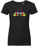 We Run Tings, Central African Republic (CAR), Women's, Organic Ring Spun Cotton, Contemporary Shaped Fit T-Shirt