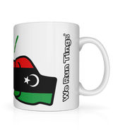 We Run Tings, Libya, Tea, Coffee Ceramic Mug, Cup, White, 11oz