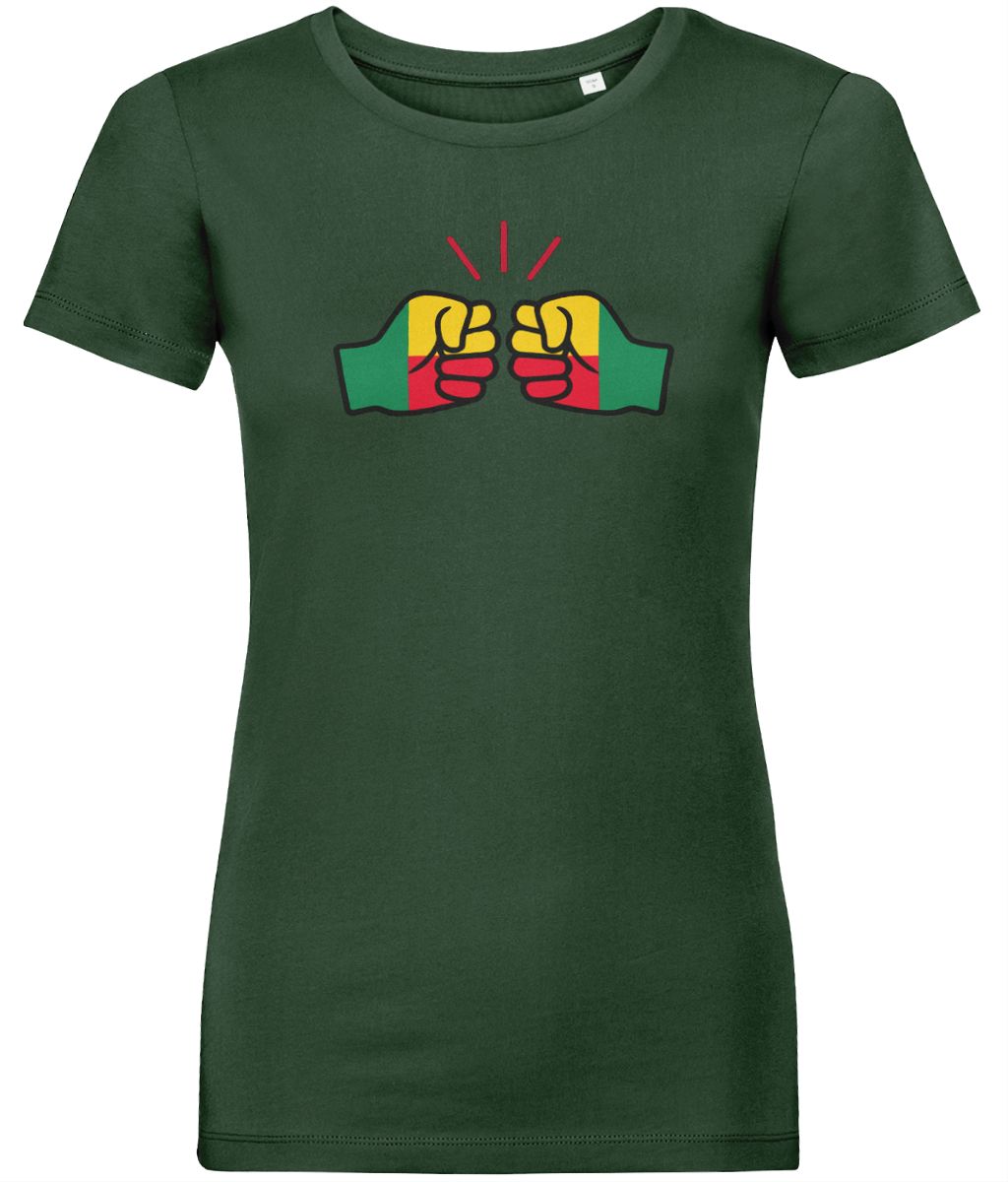 We Run Tings, Benin, Women's, Organic Ring Spun Cotton, Contemporary Shaped Fit T-Shirt