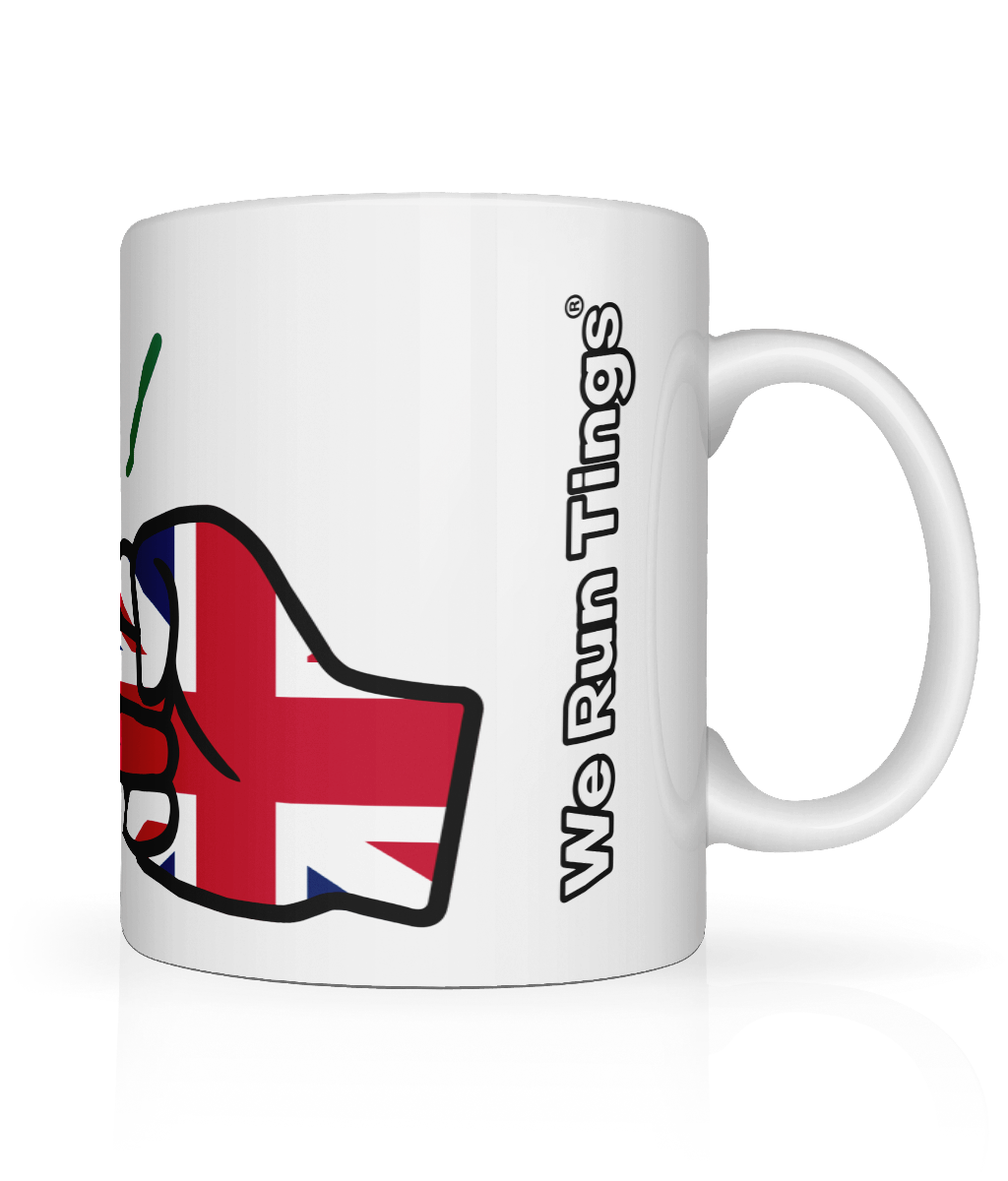 We Run Tings, Jamaica & United Kingdom, Dual, Mug, Cup, White, 11oz