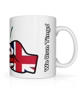 We Run Tings, Jamaica & United Kingdom, Dual, Mug, Cup, White, 11oz