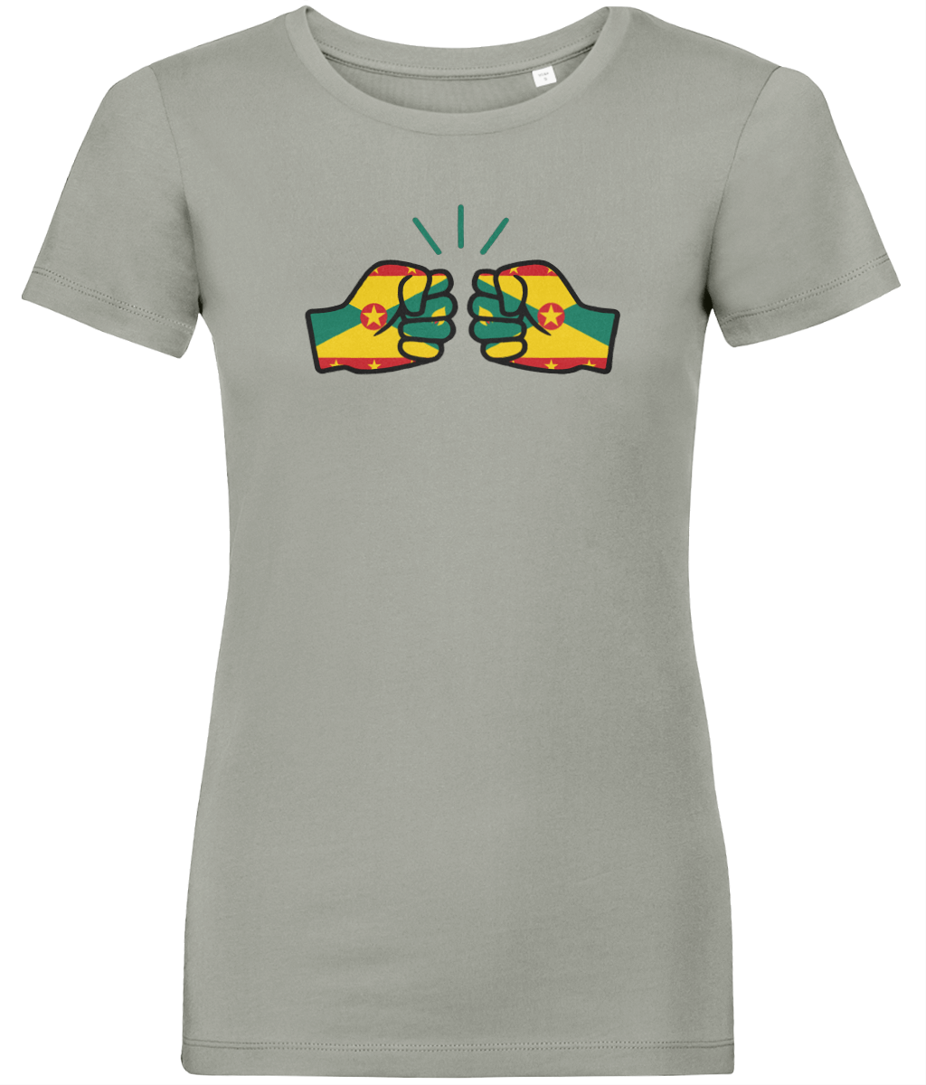 We Run Tings, Grenada, Women's, Organic Ring Spun Cotton, Contemporary Shaped Fit T-Shirt