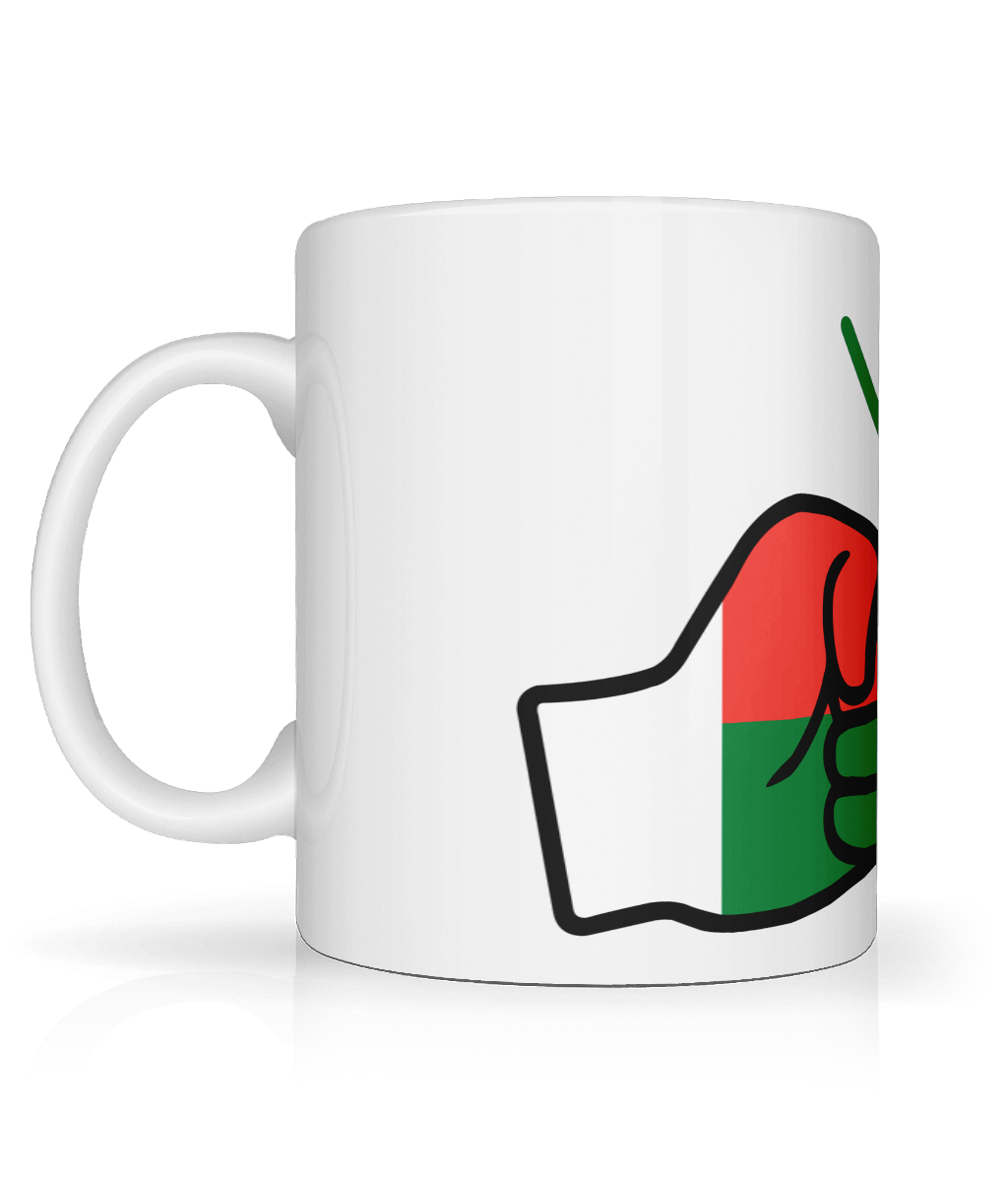 We Run Tings, Madagascar, Tea, Coffee Ceramic Mug, Cup, White, 11oz