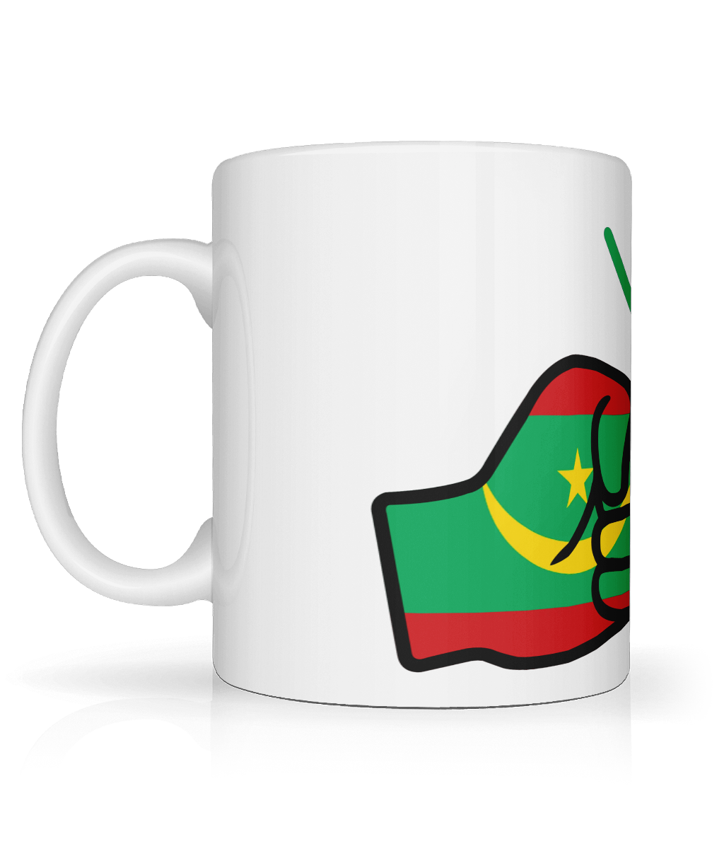We Run Tings, Mauritania, Tea, Coffee Ceramic Mug, Cup, White, 11oz