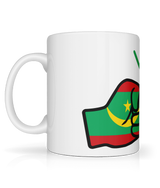 We Run Tings, Mauritania, Tea, Coffee Ceramic Mug, Cup, White, 11oz