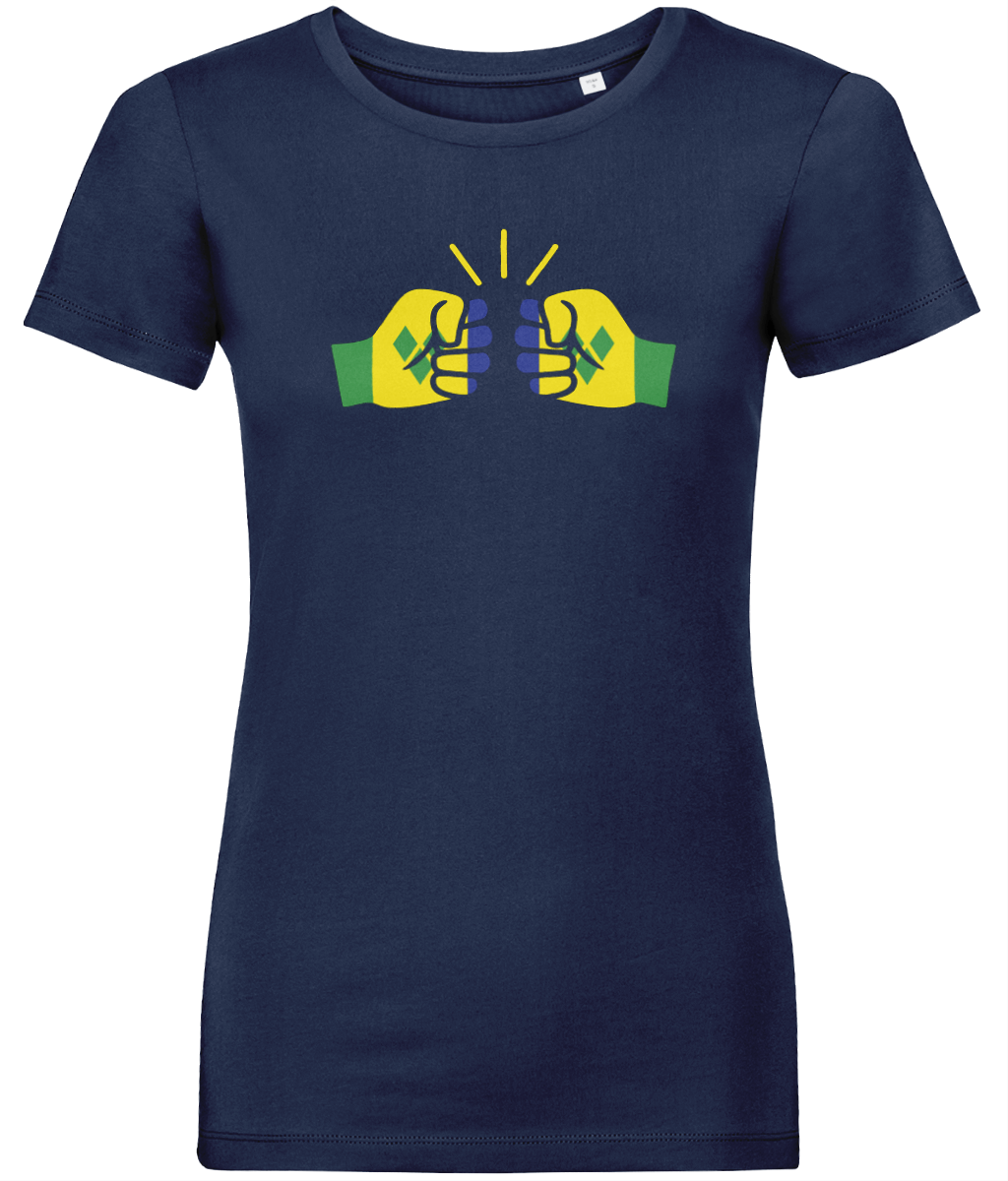 We Run Tings, St. Vincent, Women's, Organic Ring Spun Cotton, Contemporary Shaped Fit T-Shirt