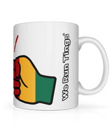 We Run Tings, Mali, Tea, Coffee Ceramic Mug, Cup, White, 11oz