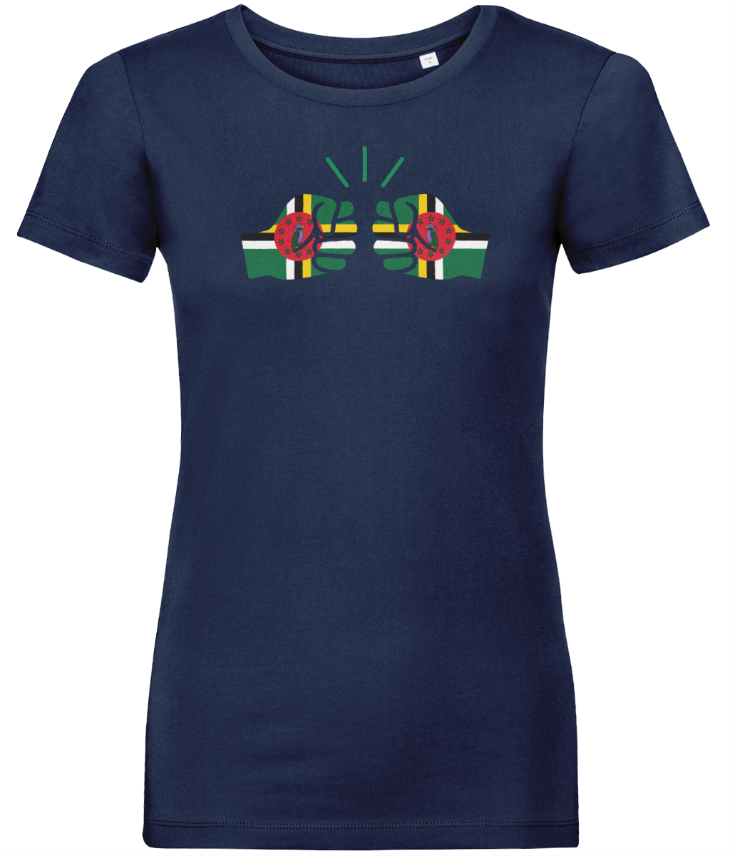 We Run Tings, Dominica, Women's, Organic Ring Spun Cotton, Contemporary Shaped Fit T-Shirt