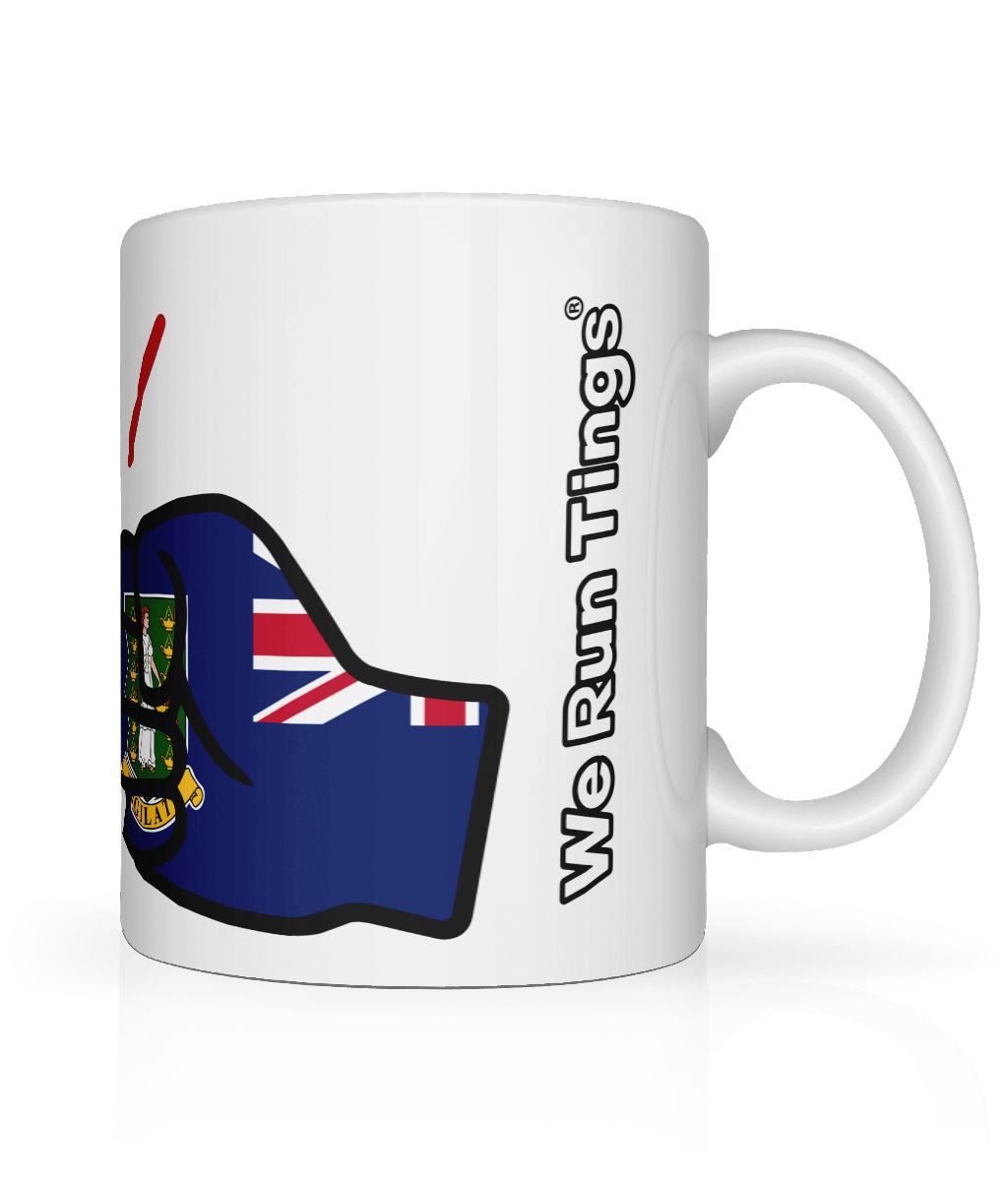We Run Tings, British Virgin Islands, Tea, Coffee Ceramic Mug, Cup, White, 11oz