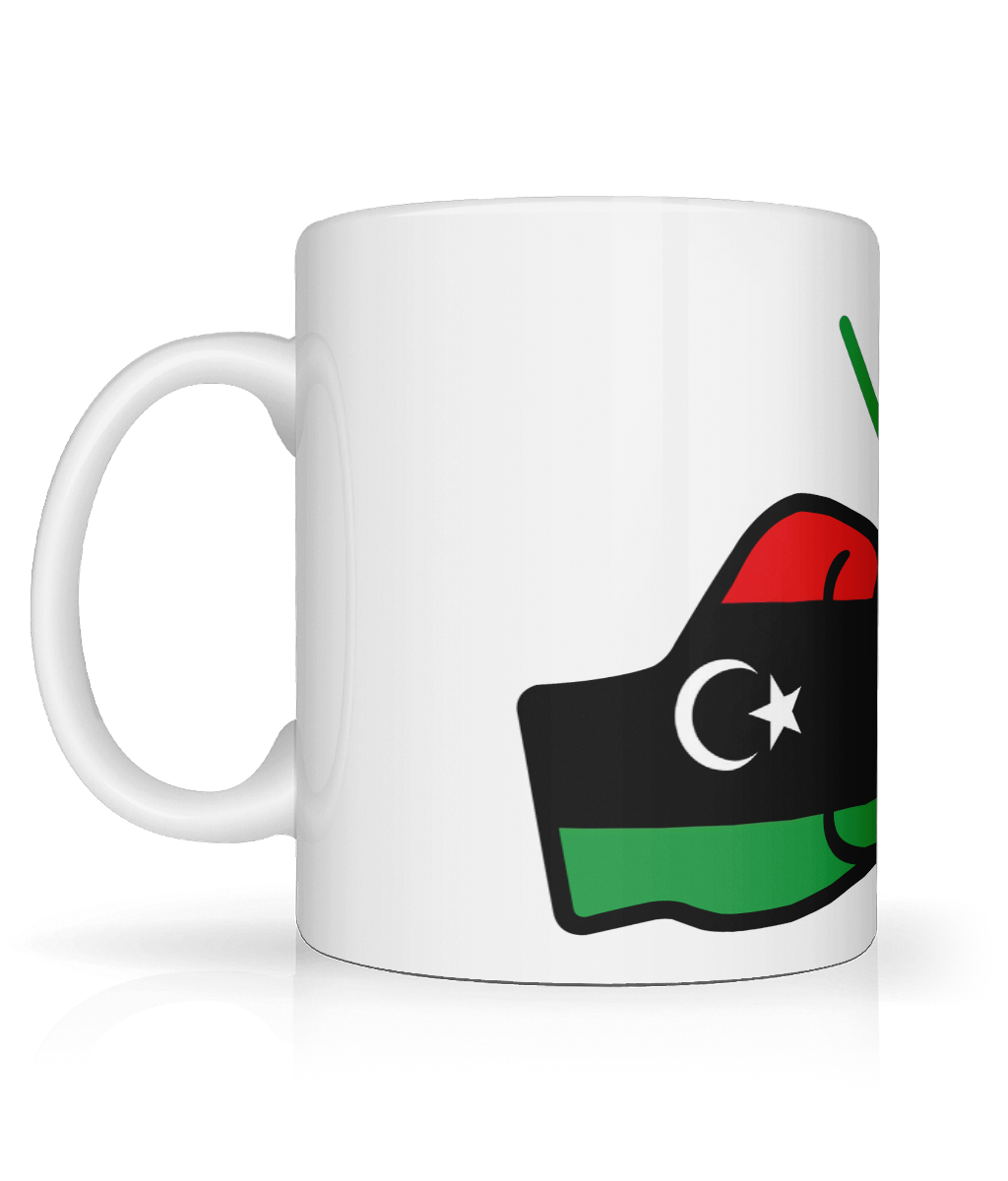 We Run Tings, Libya, Tea, Coffee Ceramic Mug, Cup, White, 11oz