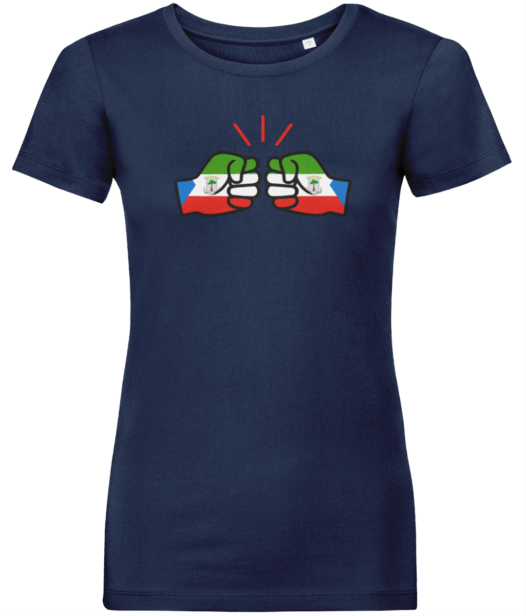 We Run Tings, Equatorial Guinea, Women's, Organic Ring Spun Cotton, Contemporary Shaped Fit T-Shirt
