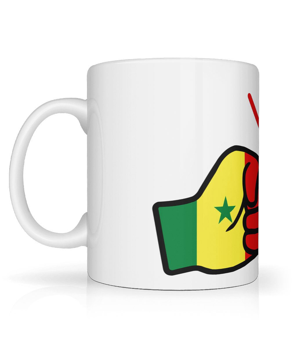 We Run Tings, Senegal, Tea, Coffee Ceramic Mug, Cup, White, 11oz