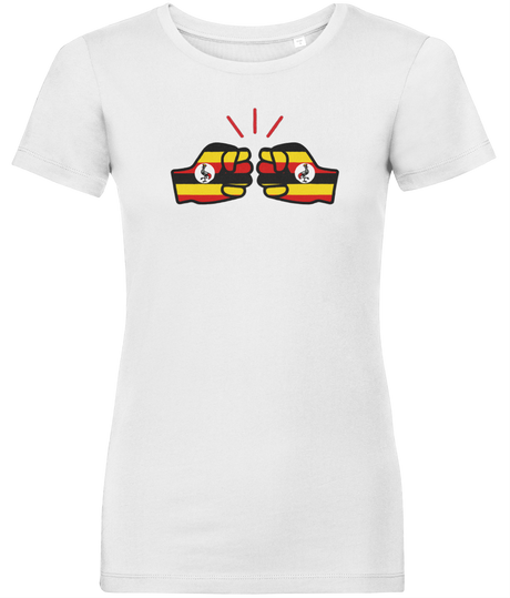 We Run Tings, Uganda, Women's, Organic Ring Spun Cotton, Contemporary Shaped Fit T-Shirt