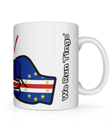 We Run Tings, Cabo Verde/Cape Verde, Tea, Coffee Ceramic Mug, Cup, White, 11oz