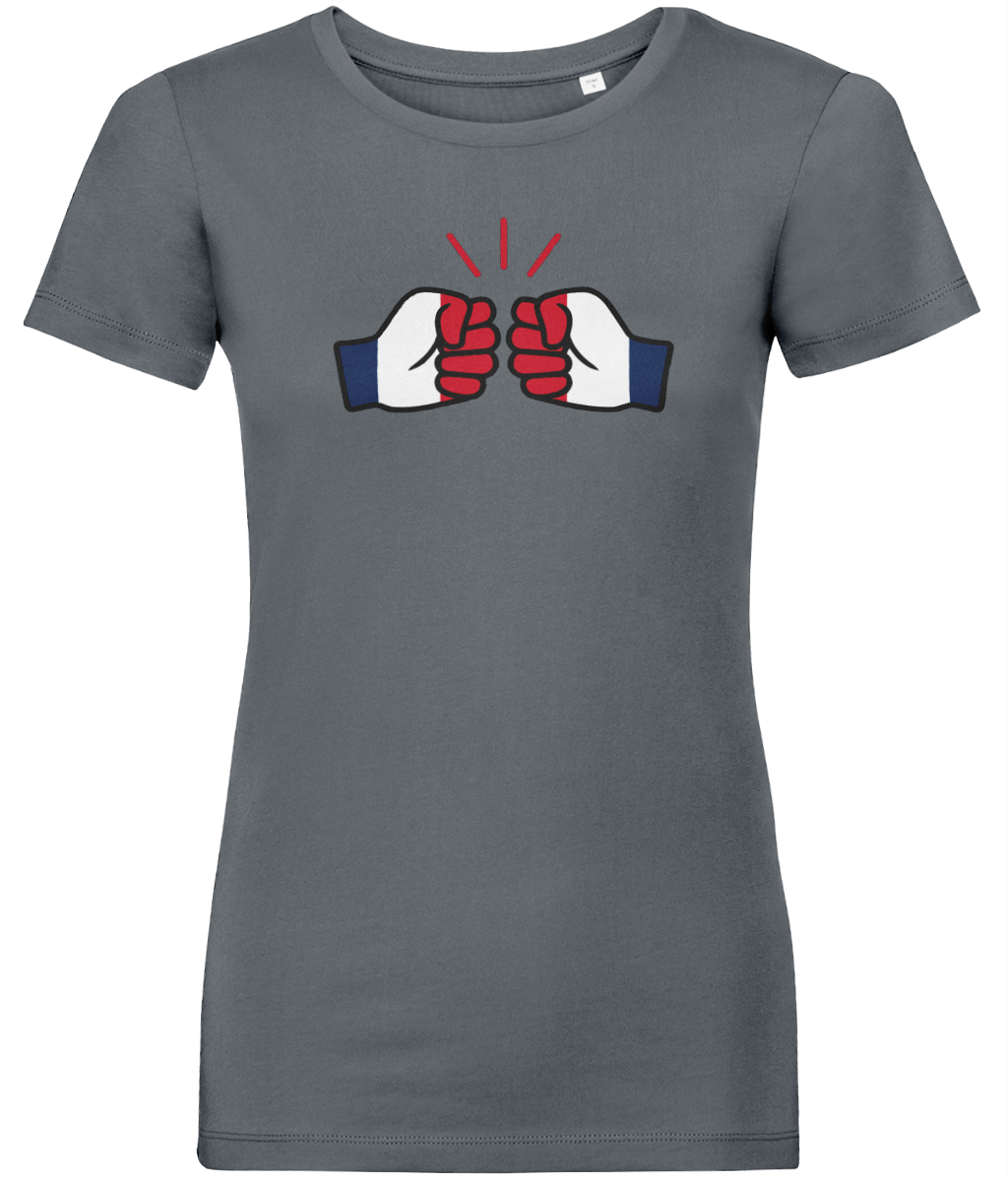 We Run Tings, Guadeloupe, Women's, Organic Ring Spun Cotton, Contemporary Shaped Fit T-Shirt