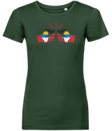 We Run Tings, Antigua, Women's, Organic Ring Spun Cotton, Contemporary Shaped Fit T-Shirt