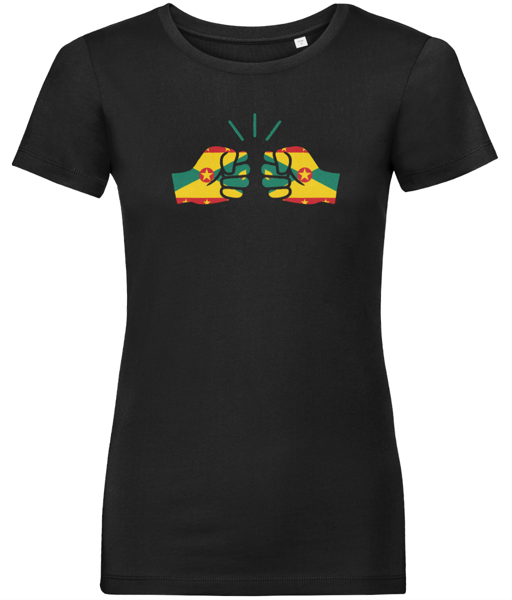 We Run Tings, Grenada, Women's, Organic Ring Spun Cotton, Contemporary Shaped Fit T-Shirt