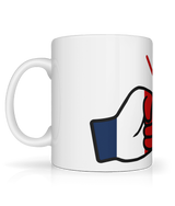 We Run Tings, Guadeloupe, Tea, Coffee Ceramic Mug, Cup, White, 11oz