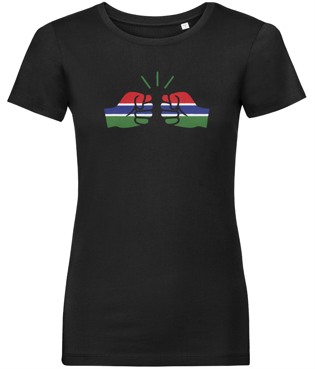 We Run Tings, Gambia, Women's, Organic Ring Spun Cotton, Contemporary Shaped Fit T-Shirt