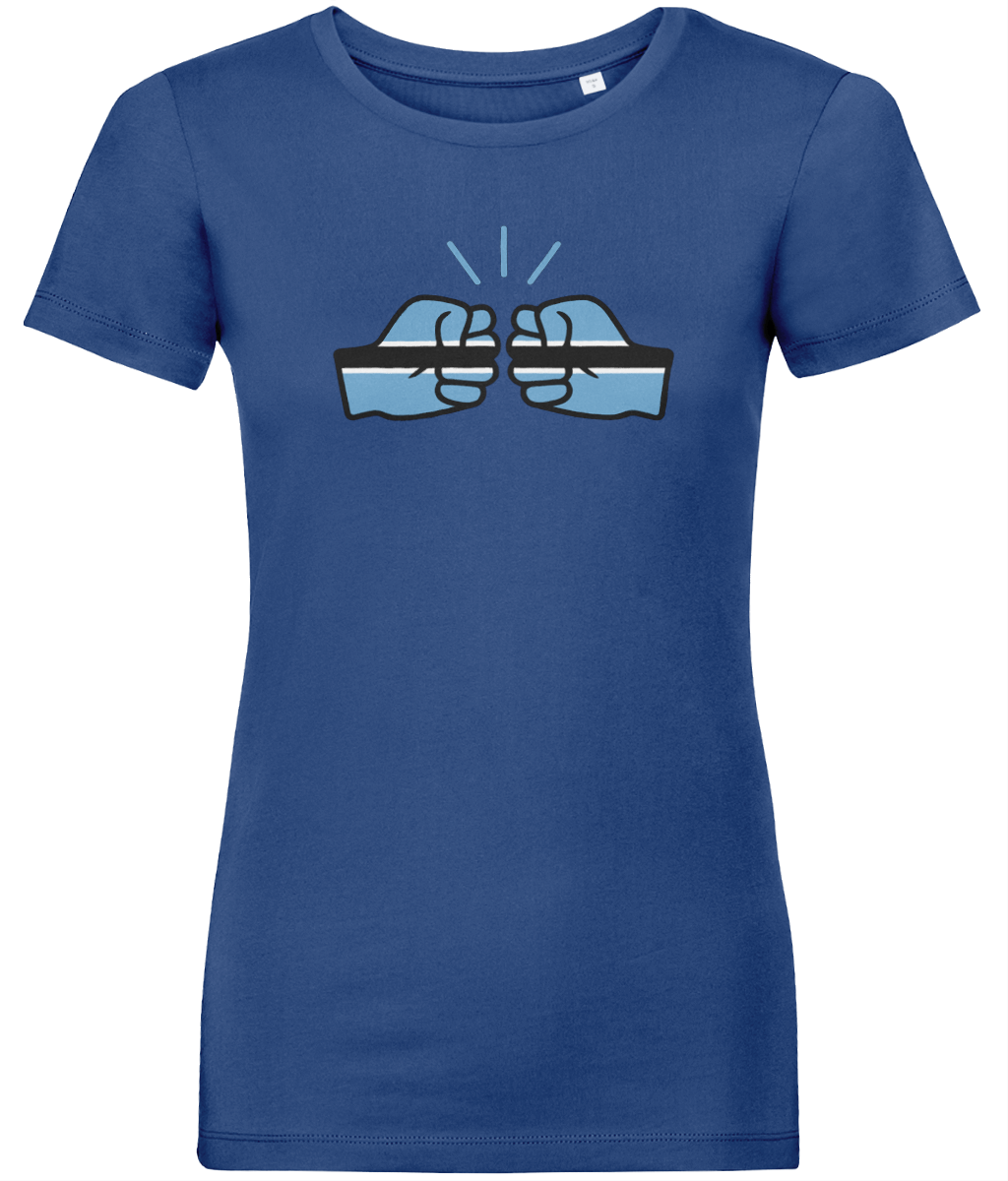 We Run Tings, Botswana, Women's, Organic Ring Spun Cotton, Contemporary Shaped Fit T-Shirt