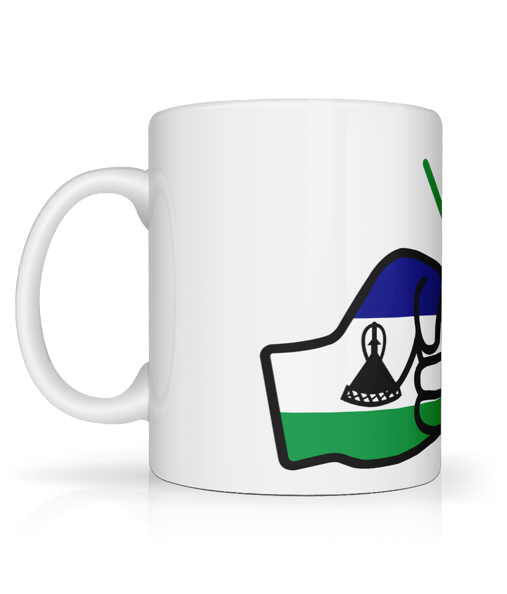We Run Tings, Lesotho, Tea, Coffee Ceramic Mug, Cup, White, 11oz
