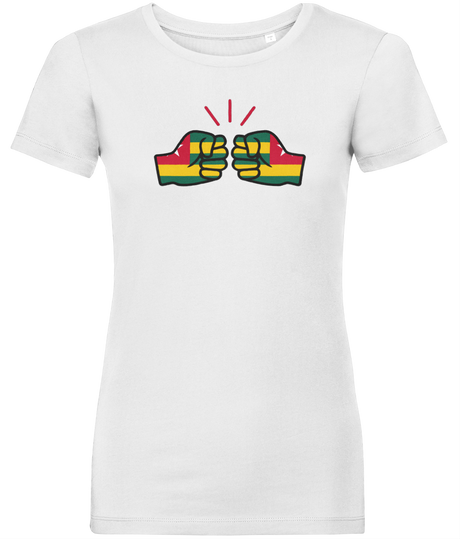 We Run Tings, Togo, Women's, Organic Ring Spun Cotton, Contemporary Shaped Fit T-Shirt