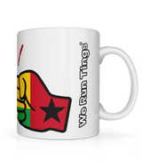 We Run Tings, Guinea-Bissau, Tea, Coffee Ceramic Mug, Cup, White, 11oz