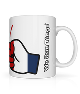 We Run Tings, Guadeloupe, Tea, Coffee Ceramic Mug, Cup, White, 11oz