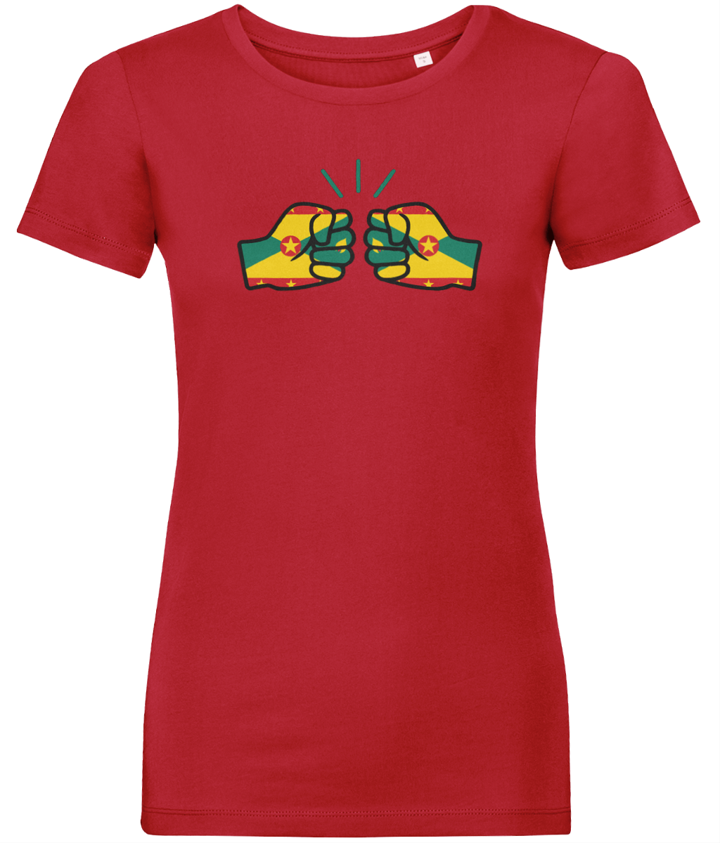 We Run Tings, Grenada, Women's, Organic Ring Spun Cotton, Contemporary Shaped Fit T-Shirt