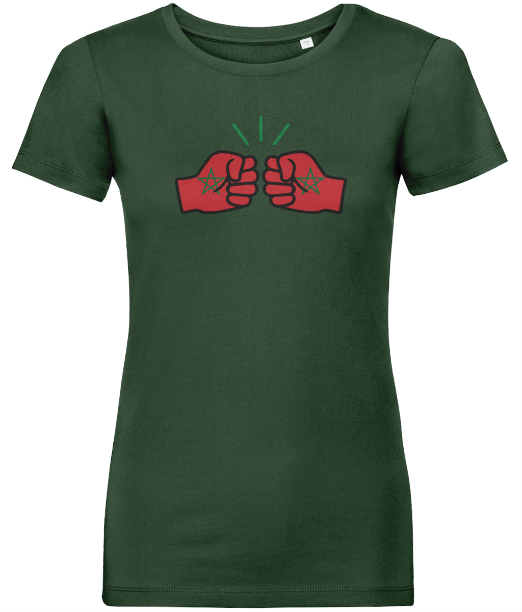 We Run Tings, Morocco, Women's, Organic Ring Spun Cotton, Contemporary Shaped Fit T-Shirt