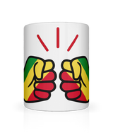 We Run Tings, Congo, Republic of the, Tea, Coffee Ceramic Mug, Cup, White, 11oz