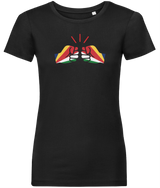 We Run Tings, Seychelles, Women's, Organic Ring Spun Cotton, Contemporary Shaped Fit T-Shirt