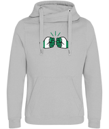 We Run Tings, Nigeria, Unisex, Cotton Crossover Neck Hoodie With Pouch & Thumbholes