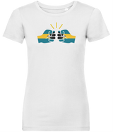We Run Tings, Bahamas, Women's, Organic Ring Spun Cotton, Contemporary Shaped Fit T-Shirt