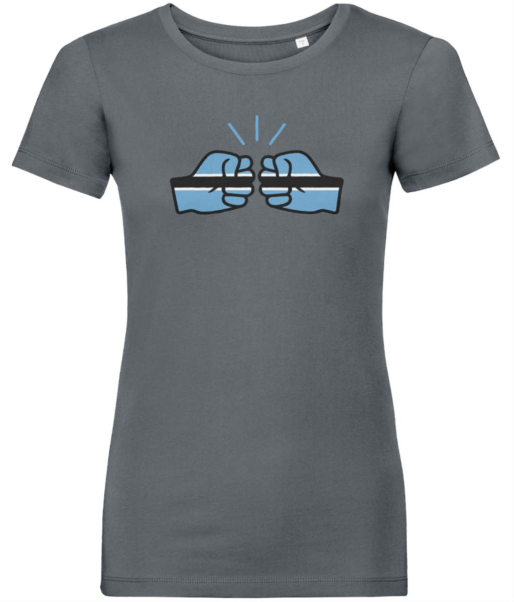 We Run Tings, Botswana, Women's, Organic Ring Spun Cotton, Contemporary Shaped Fit T-Shirt