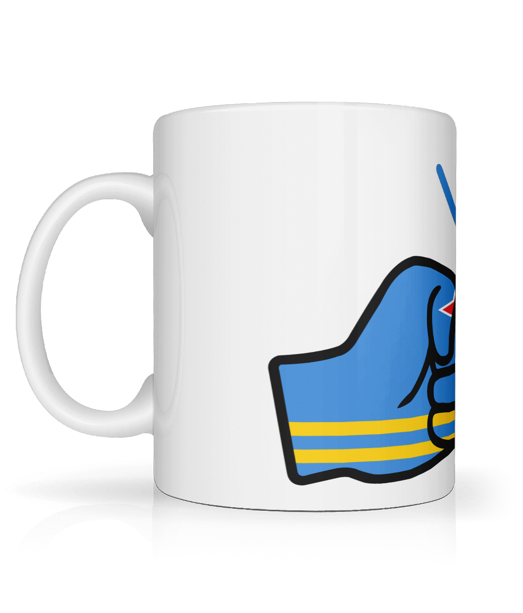 We Run Tings,  Aruba, Tea, Coffee Ceramic Mug, Cup, White, 11oz