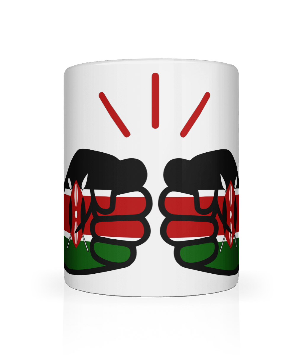 We Run Tings, Kenya, Tea, Coffee Ceramic Mug, Cup, White, 11oz